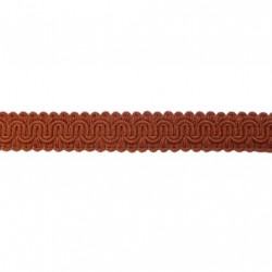 Scroll Gimp Braid - Rich Terracotta