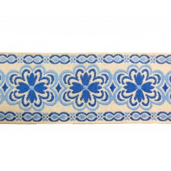 Clover Braid 8cm - Sky & Blue Mist