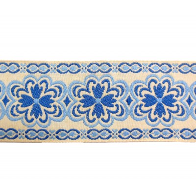 Clover Braid 8cm - Sky & Blue Mist
