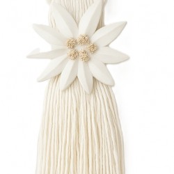 Curtain Tieback with Edelweiss Embellishment