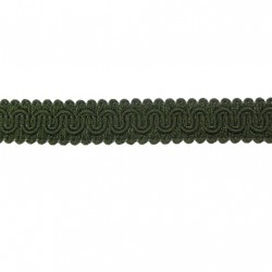 Scroll Gimp Braid - Dark Green