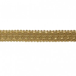 Scroll Gimp Braid - Pale Gold