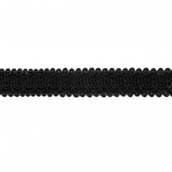 Scroll Gimp Braid - Black