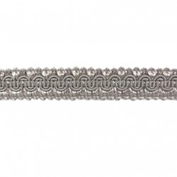 Scroll Gimp Braid - Silver