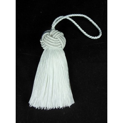 Decorative Key Tassel - White