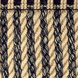 Bullion Fringe - Black & Beige