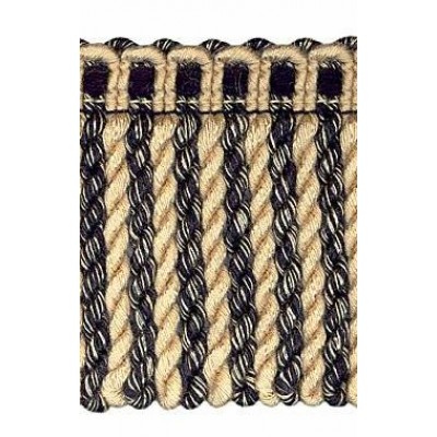 Bullion Fringe - Black & Beige