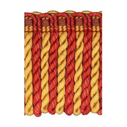 Bullion Fringe - Terracotta & Gold