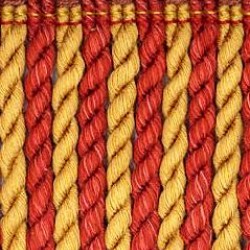 Bullion Fringe - Terracotta & Gold