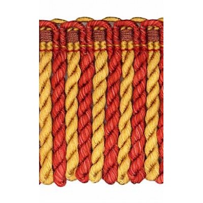 Bullion Fringe - Terracotta & Gold