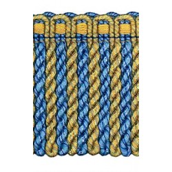 Bullion Fringe - Green, Blue & Gold