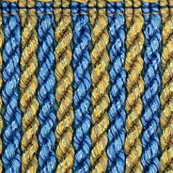 Bullion Fringe - Green, Blue & Gold