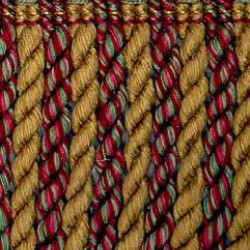 Bullion Fringe - Green,Pink & Gold