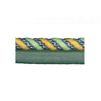 Flanged Cord - Green,Blue & Gold