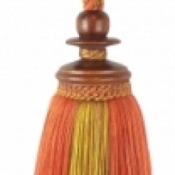 Curtain Tieback - Terracotta & Gold