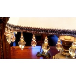 Bohemian Beaded Fringe Cream & Brown