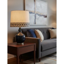 Decorative Braid Trim - Diamond Pattern Ebony & Grey