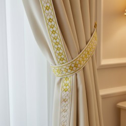 Decorative Braid Trim - Diamond Pattern - Green Gold Tone