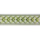Decorative Braid Trim - Diamond Pattern - Green Tones