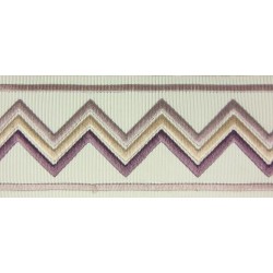 Decorative Border - Zig Zag Pattern Lilac