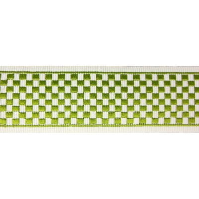 Decorative Border - Geometric Pattern Lime 
