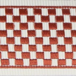 Decorative Border - Geometric Pattern Paprika