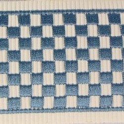 Decorative Border - Geometric Pattern Slate Blue