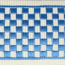 Decorative Border - Geometric Pattern Blue