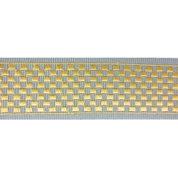 Decorative Border - Geometric Pattern Grey/Gold