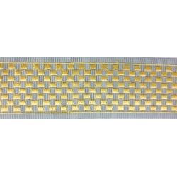 Decorative Border - Geometric Pattern Grey/Gold