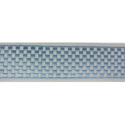 Decorative Border - Geometric Pattern Grey/Blue