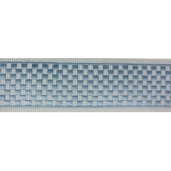 Decorative Border - Geometric Pattern Grey/Blue