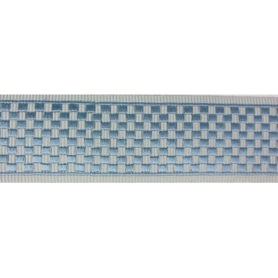 Decorative Border - Geometric Pattern Grey/Blue