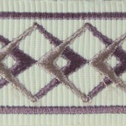 Decorative Braid Trim - Diamond Pattern Lavender