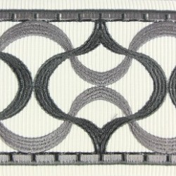 Decorative Border - Lantern Pattern Greys