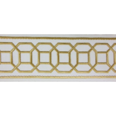 Decorative Border - Octagon Pattern Gold.