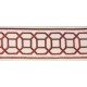 Decorative Border - Octagon Pattern Paprika
