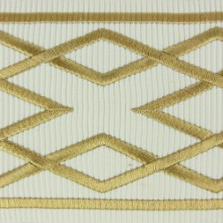 Decorative Border - Diamond Pattern Soft Gold