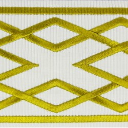 Decorative Border - Diamond Pattern Old Gold