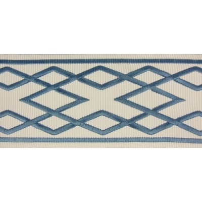 Decorative Border - Diamond Pattern Slate Blue