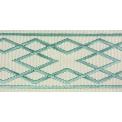 Decorative Border - Diamond Pattern Teal