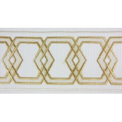 Decorative Border - Geometric Pattern Soft Gold