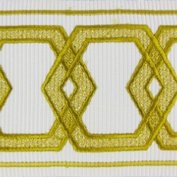 Decorative Border - Geometric Pattern Old Gold