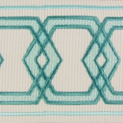 Decorative Border - Geometric Pattern Teal