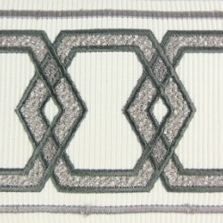Decorative Border - Geometric Pattern Grey 