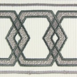 Decorative Border - Geometric Pattern Grey 