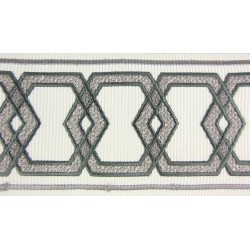 Decorative Border - Geometric Pattern Grey 