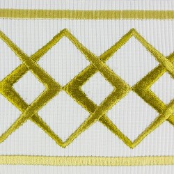 Decorative Border - Diamond Pattern Old Gold