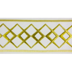 Decorative Border - Diamond Pattern Old Gold