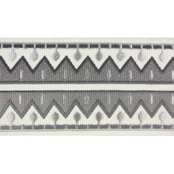 Decorative Border - Zig Zag Pattern Grey/Silver